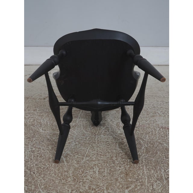 Warren Chair Works Black Windsor Dining Room Chairs For Sale - Image 17 of 18