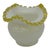 Mid 20th Century Vintage Fenton Milk-Glass Crimped Ruffled Amber Yellow Edge Rose-Bowl Vase For Sale - Image 5 of 5