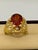 4.5 Ct Natural Spessartine Garnet & Diamond Ring 18 Karat Yellow Gold For Sale - Image 18 of 18