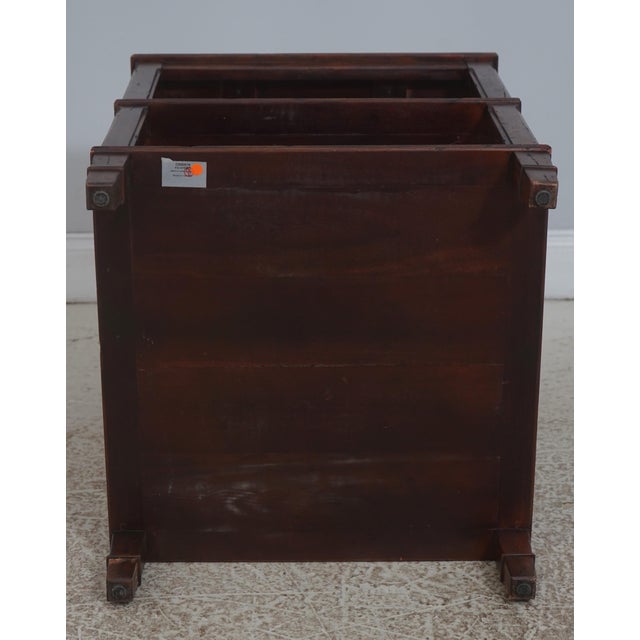 Theodore Alexander Oak Castle Bromwich 3 Tier Lamp Table For Sale - Image 12 of 14