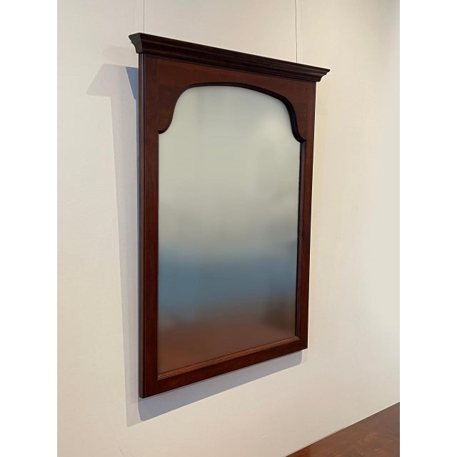 1990s Pennsylvania House Chippendale Cherry Dresser With Mirror For Sale - Image 11 of 15
