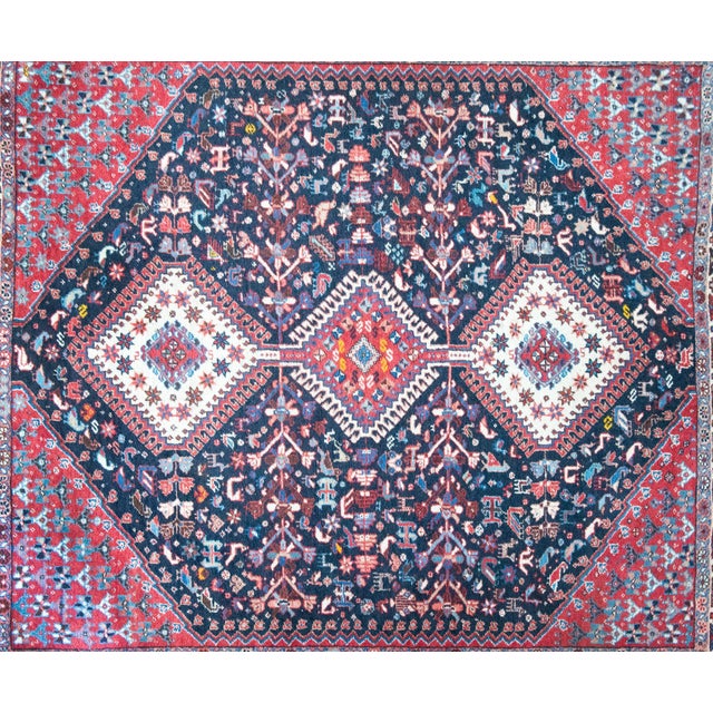 Vintage Persian Shiraz Rug For Sale - Image 15 of 16