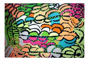 Painting Australian Aboriginal Artist Lorna Fencer Napurrula