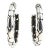John Hardy Kali Sterling Hoop Earrings - 2 Pieces For Sale