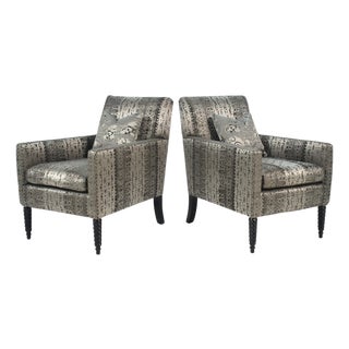 Pair of Donghia Lounge Chairs For Sale