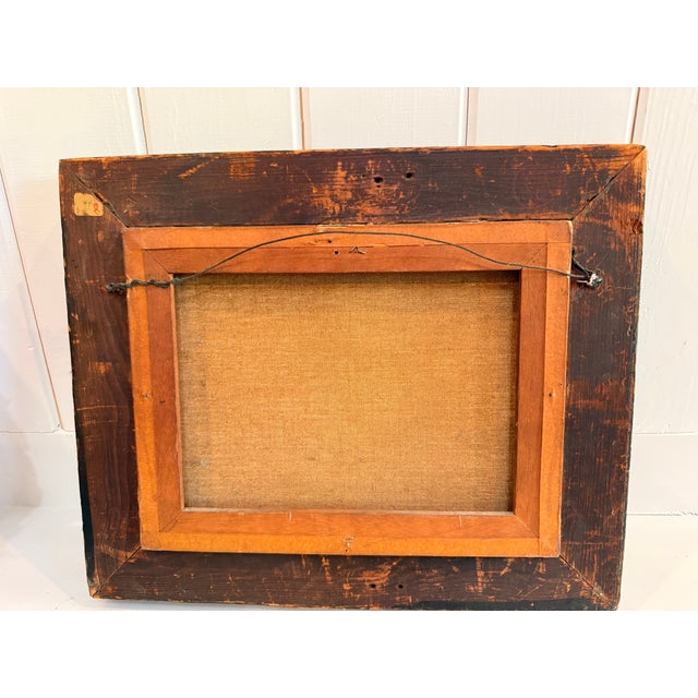Dating to the late 19th or early 20th century (circa 1890–1920), this evocative piece depicts an intimate composition of...