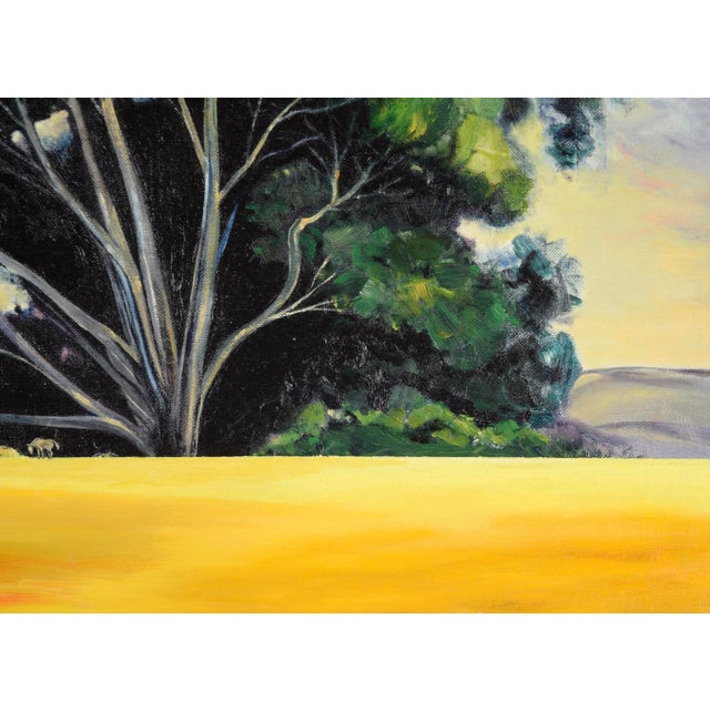 1960s "San Gregorio Sun Up" Landscape Oil Painting by Vern Hansen, Framed For Sale In Monterey, CA - Image 6 of 9