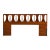 Vintage Walnut and Rosewood King Headboard by Kent Coffey Perspecta For Sale