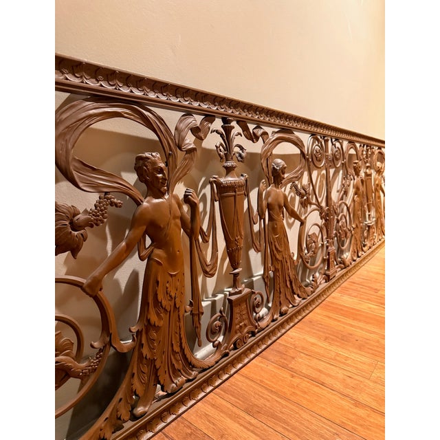 Early American Bronze Screen 8.5 Feet Long For Sale - Image 10 of 11