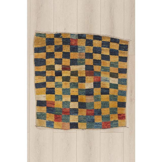 Vintage Persian Gabbeh Rug, 03'00 X 03'01 For Sale - Image 10 of 10