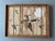 1980s Large Vtg. 1989 Wood Inlay Geese Landscape Art Signed by C. Pruitt Inscribed 19th C. Wood Lath For Sale - Image 5 of 18