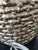 American 1960s Gold Painted Raffia Table Lamp With Black Shade For Sale - Image 3 of 10