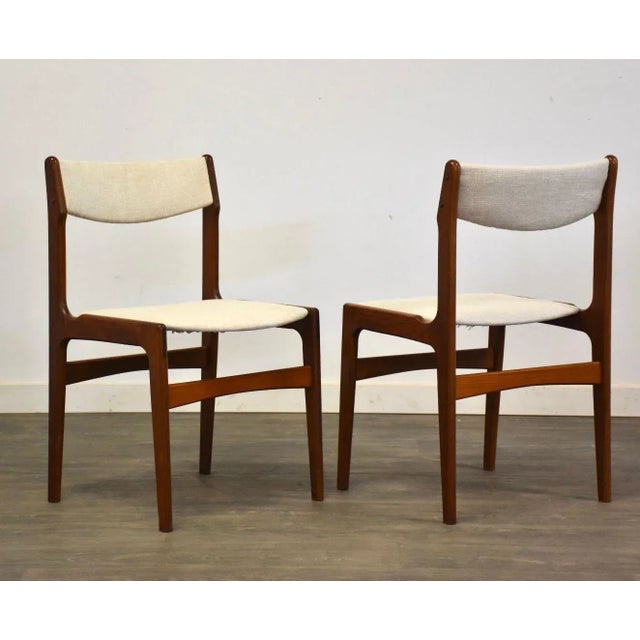 Wood Danish Modern Teak Dining Chairs - Set of 4 For Sale - Image 7 of 8