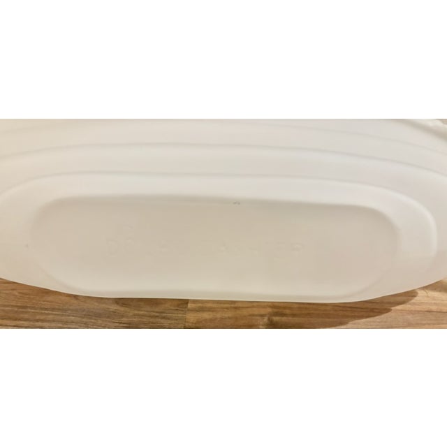 1960s Dolbi Cashier Vase Satin Glass 3d Deer Art Deco Art Nouveau 1960's For Sale - Image 5 of 9