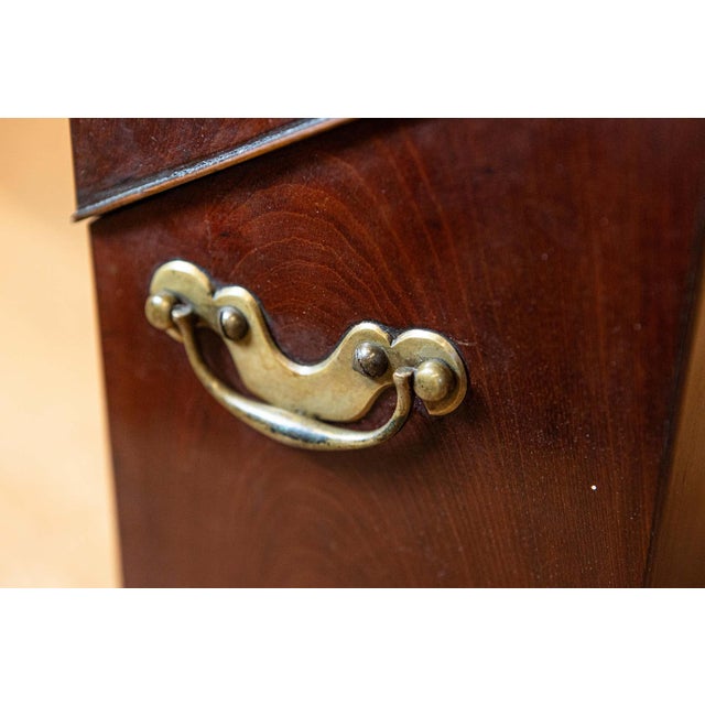 English George III Period Early 18th Century Walnut Box with Brass Hardware For Sale - Image 14 of 15