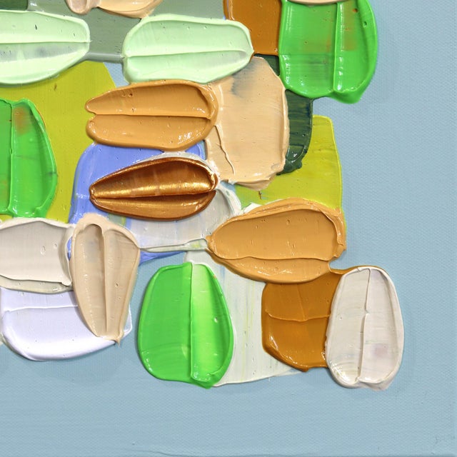 2020s Thread - Impasto Color Drenched Textural Thick Acrylic Paint Abstract Original Artwork by Shiri Phillips For Sale - Image 5 of 9