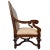 Vintage Hand-Carved Mahogany Upholstered Arm Chairs With Rolled Arms - A Pair For Sale In San Diego - Image 6 of 16