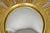 Gold Vintage Italian Hollywood Regency Gold Gilt Sunburst Convex Bullseye Wall Mirror For Sale - Image 8 of 15