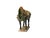 Ceramic Oriental Ceramic Sancai Green Brown Beige Fengshui Artistic Figure For Sale - Image 7 of 11