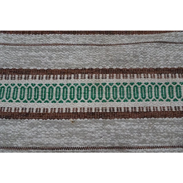 1950s Rag Rug Swedish Mid Century Vinyl For Sale - Image 5 of 6