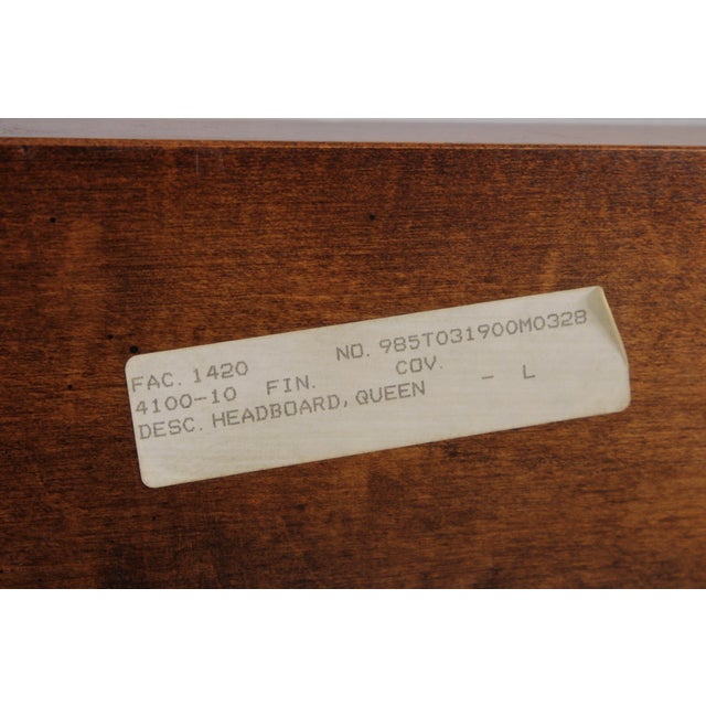 Henredon Villa Borghese Walnut Queen Size Headboard For Sale - Image 15 of 15