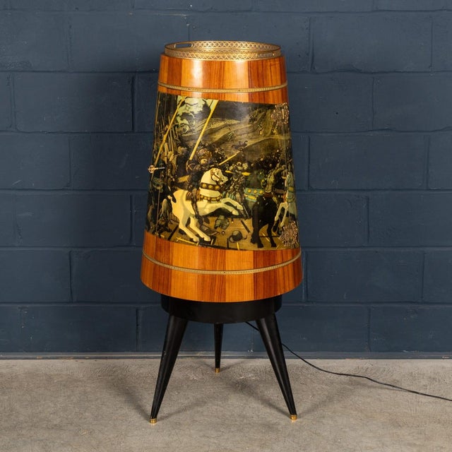 Vintage Italian Illuminating Bar Cabinet by Aldo Tura, 1960 For Sale - Image 3 of 18