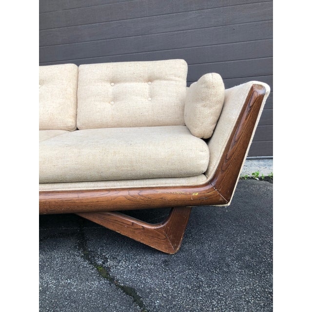 Tan Adrian Pearsall Gondola Style Sofa For Sale - Image 8 of 8