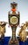 Viennese Glass and Silver Belle Epoque Splendour Clock with Enamel and Gemstones, 1880 For Sale - Image 9 of 16