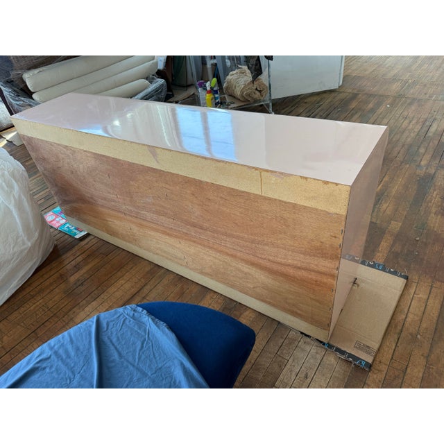 1980 Baby Pink Laminate Dresser For Sale In New York - Image 6 of 8