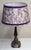 Mid-Century Modern German Table Lamp with Patinated Metal Base and Handmade Fabric Shade by Lamplove, 1950s For Sale - Image 4 of 8