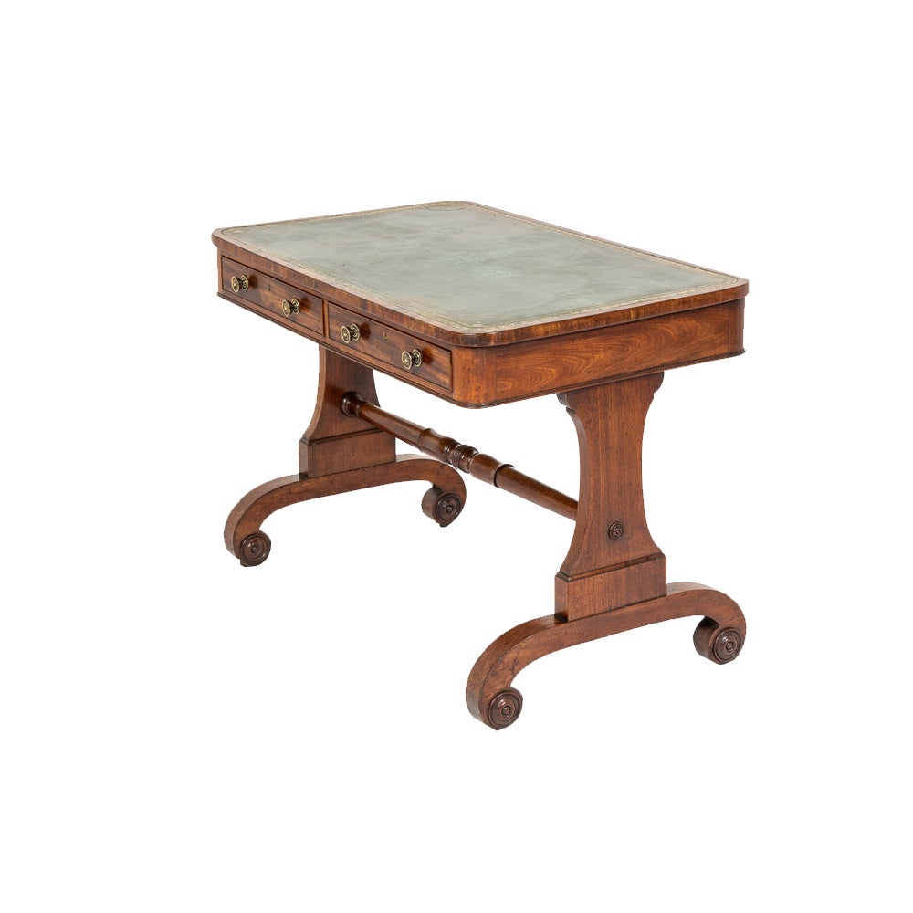 English Regency Mahogany Library Table | Chairish