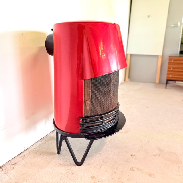Vintage Red Wood-Burning Stove from Tasso Denmark, 1940s For Sale - Image 6 of 13