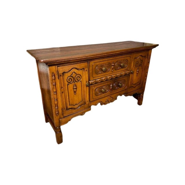 French Antique c.1920's Louis XV Style Buffet / Sideboard For Sale - Image 3 of 13