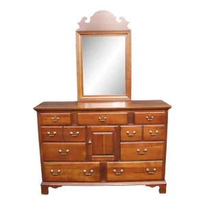 Pennsylvania House Cherry Wide Dresser/Mirror