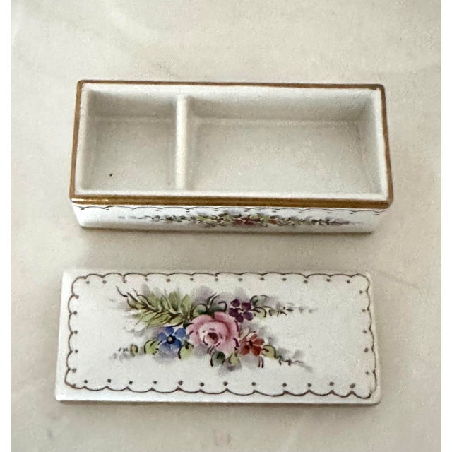 Pink Vintage French 6 Pc Hand Painted Desk Set For Sale - Image 8 of 11