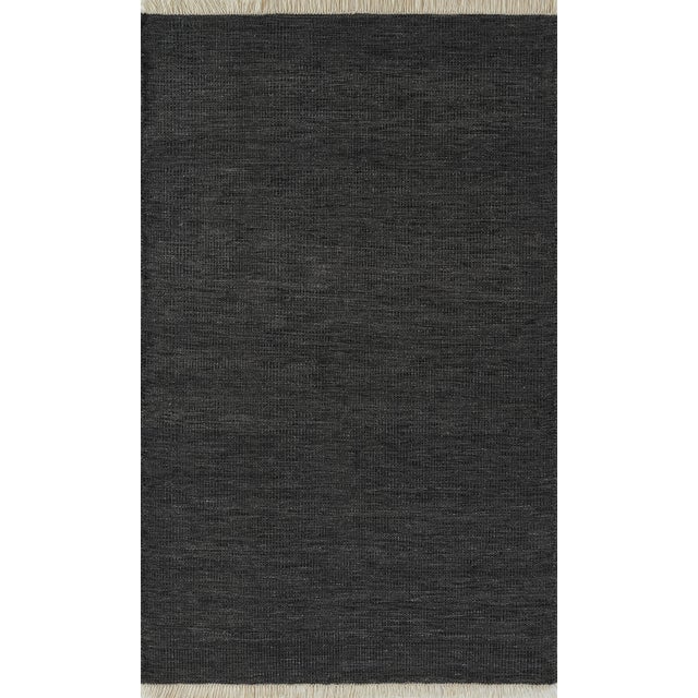 Momeni Cove Charcoal Hand Woven 2'3" X 8' Runner For Sale