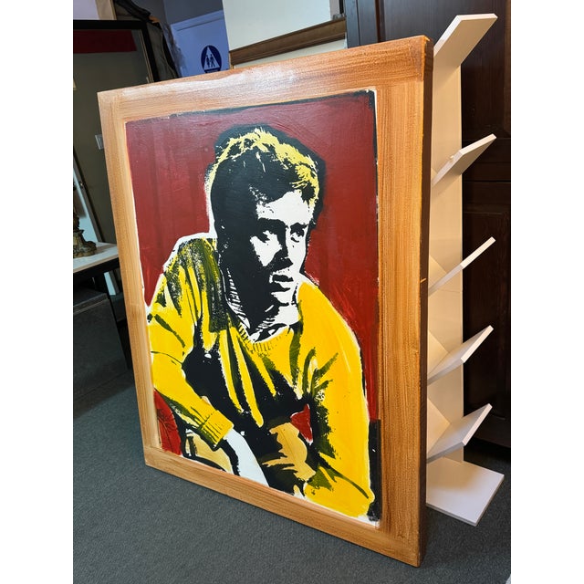 Circa 2007 Artist McCartny Original Pop Art Painting of James Dean For Sale In San Francisco - Image 6 of 11