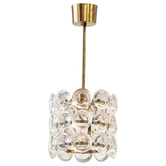 Glass and Brass Pendant by Carl Fagerlund, 1950s For Sale - Image 6 of 6