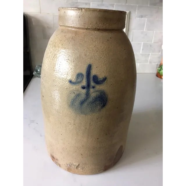 Antique Apple Crock Jug For Sale - Image 9 of 11