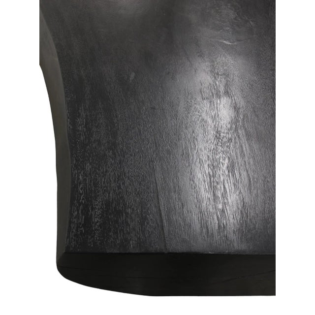 Minimalist Black Living Edge Block Coffee Table 15 For Sale - Image 11 of 11