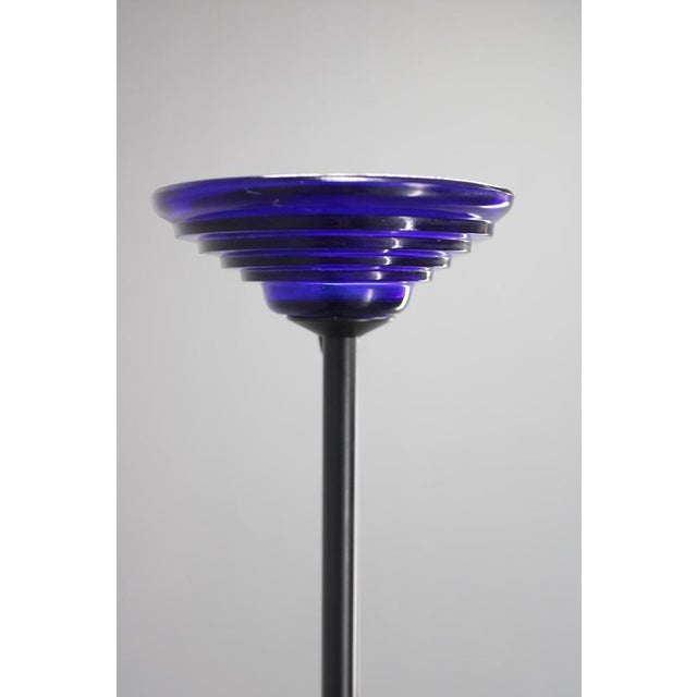 Halogen Floor Lamp with Glass Shade, Europe, 1970s For Sale - Image 10 of 16