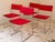 Vintage Red Delfina Chairs by Enzo Mari for Driade, 1980, Set of 4 For Sale - Image 6 of 16