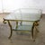 Late 20th Century Hollywood Regency to Neoclassical Style Monumental Coffee Table Gilded Welded Steel Tube Frame For Sale - Image 14 of 18