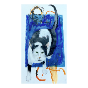 Martha Holden "Cat Walk" Contemporary Drawing