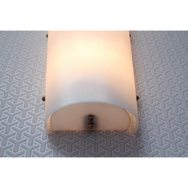 Mid-Century Modern Large White Wall Lamps, 1950s, Set of 2 For Sale - Image 3 of 15