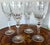 Rogaska Queen Crystal Water Goblets Set of 4 Cut Floral 9.25" Slovenia For Sale - Image 4 of 11