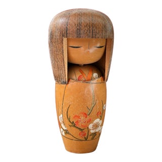 Vintage Kojo Tanaka Japanese Wooden Kokeshi Doll For Sale