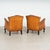 Pair, 20th Century Vintage Danish Brown Leather Club Chairs With Decorative Nail Head Trim For Sale - Image 13 of 13