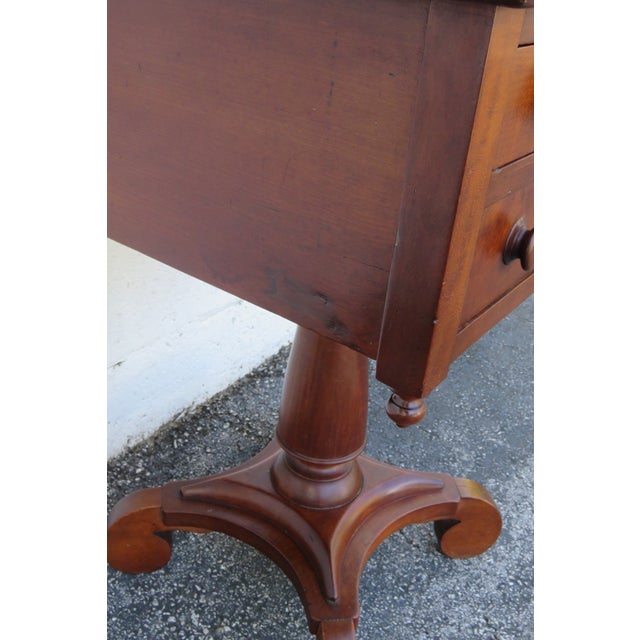 Empire Late 1800s Large Nightstand Side End Bedside Table 6278 For Sale - Image 14 of 18