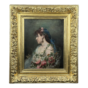 Portrait of a Young Woman by Charles Chaplin (French, 1825-1891)